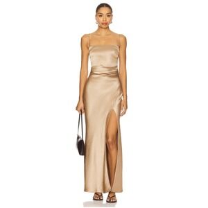 House of Harlow 1960 Maxi Dress Beige Sleeveless Formal‎ Cocktail Party